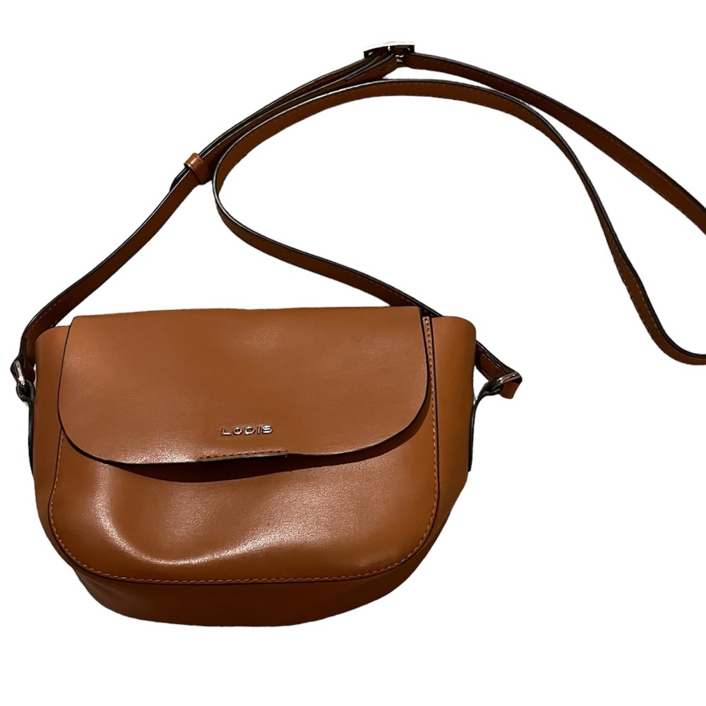 Lodis Tan Leather Crossbody